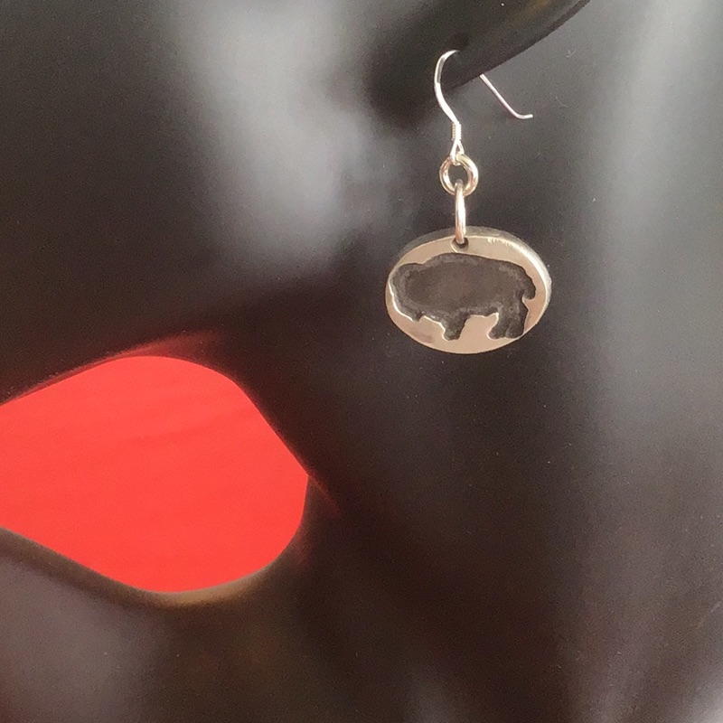 925 Buffalo Earrings